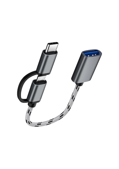 Alfais 4901 Usb 3.0 Otg To Type C Micro Usb Çevirici Adaptör