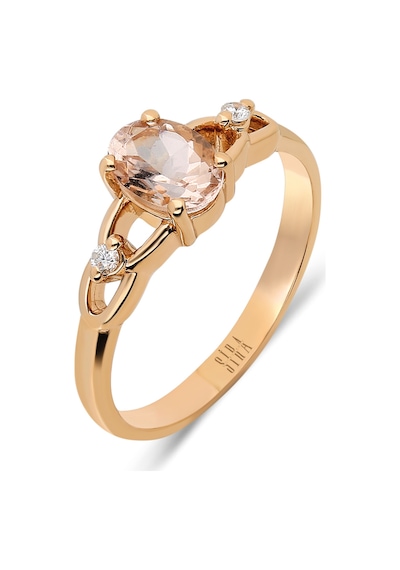 Siramücevherat Oval Morganite Yüzük - Rose
