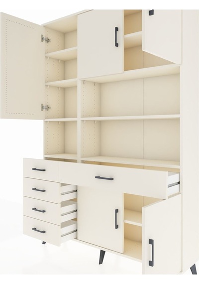 Arges Dolap 9 Raflı 5 Çekmeceli 5 Kapaklı 132x30x195 Aytaşı-a... Aytaşı Arges Dolap 9 Raflı 5 Çekmeceli 5 Kapaklı 132x30x195 Aytaşı-a... Aytaşı