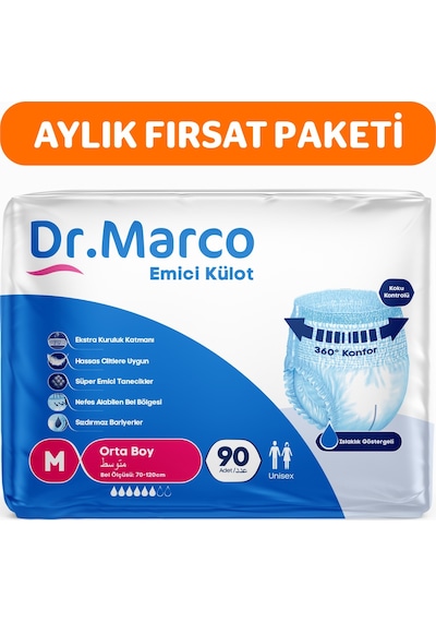 Dr. Marco Yetişkin Emici Külot M 90'lı