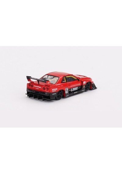 Mini Gt 843 Nissan Lb-er34 Super Silhouette Skylıne Red/black 1/64