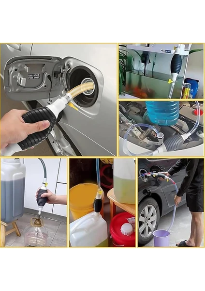 Yakıt Aktarma El Pompası, Evrensel Benzin Pompası, Su, Benzin, Dizel Için Uygundur Yakıt Benzin Pompası El Yakıt Pompaları