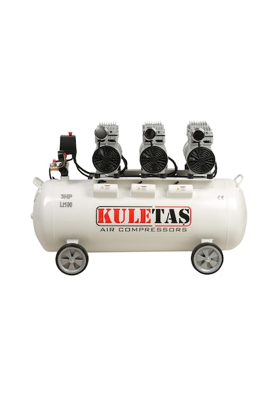 Kuletaş Süper Sessiz Yağsız Kompresör 100 Lt 3hp Kuletaş 100 Sessiz