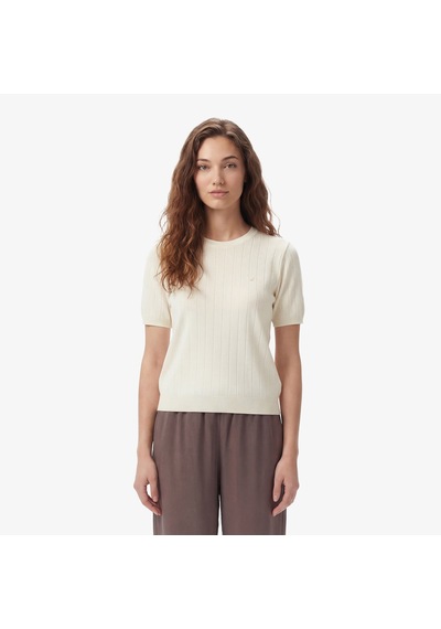 Nautica Kadın Krem Slim Fit Trikodüz65s113t