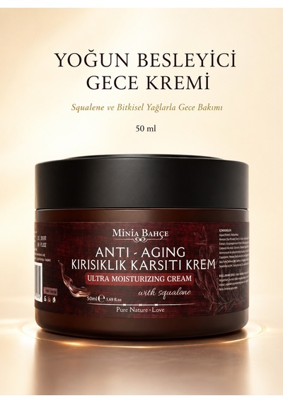 Minia Bahçe Squalene & Bitkisel Yağlar Yoğun Bakım Kremi 50 ML