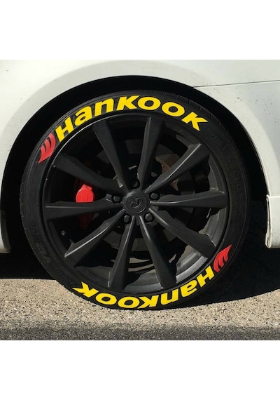 Lastik Yazısı 8Xli Hankook Stıker 1.Sınıf Kalite Solmaz