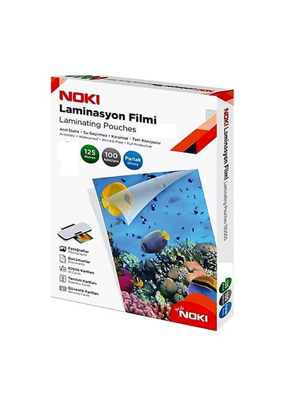 Noki Laminasyon Filmi Kaplama 125 Mic 78x102 Mm 100 Lü