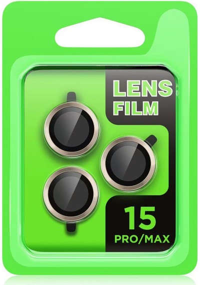Apple iPhone Uyumlu 15 Pro Raze Metal Kamera Lens - Gümüş