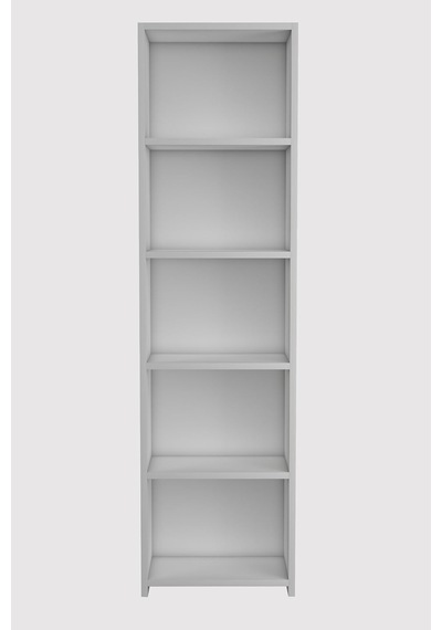 Libro White Kitaplık 5 Raflı Çok Amaçlı Düzenleyici Raf 160 Cm Dekoratif Beyaz Genel