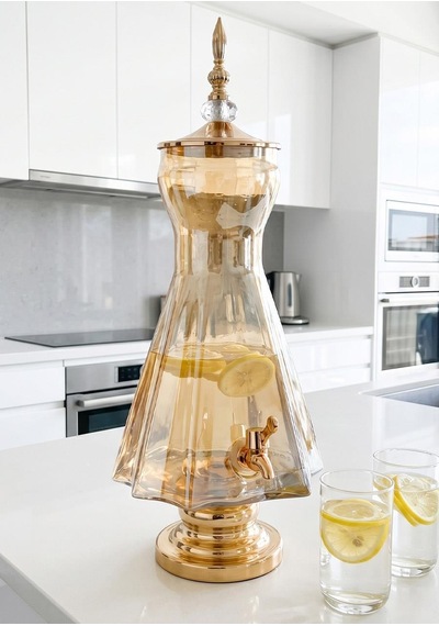 Cam Sebil - Yağlık, Şerbetlik, Sürahi - 6 Litre, 50 Cm-3
