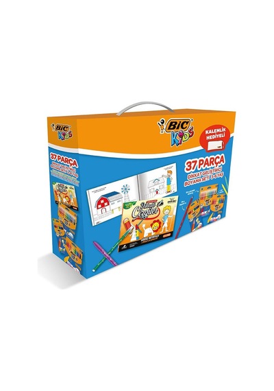 Bic 37 Parça Dikkat Geliştirici Boyama Seti Kalem Kutusu Hediyeli