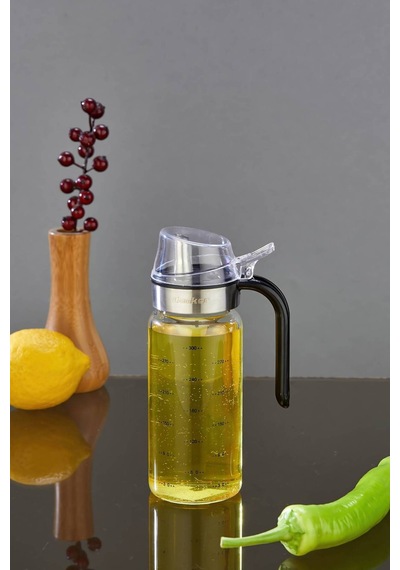Cooker 300 Ml Borosilikat Cam Yağlık Ckr3852 Siyah