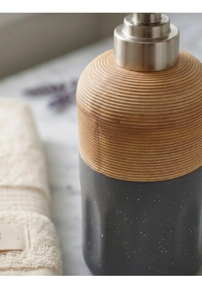 Artworks Porselen Sıvı Sabunluk - Lüks Banyo Ve Mutfak Sabunluk 350 Ml Gri
