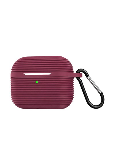 Apple Airpods Pro 3 3.nesil Raven Silikon Kılıf - Bordo