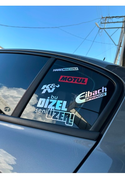 5 Li Oto Sticker Seti Motul 0