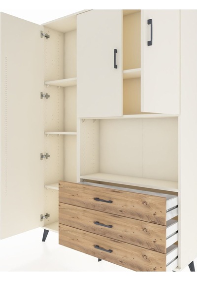 Arges Dolap 6 Raflı 3 Çekmeceli 3 Kapaklı 132x30x195 Aytaşı-aytaşı/çam Aytası/atlas Çam Arges Dolap 6 Raflı 3 Çekmeceli 3 Kapaklı 132x30x195 Aytaşı-aytaşı/çam Aytası/atlas Çam
