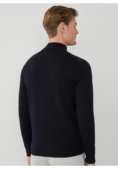 Hackett Lacivert Erkek %100 Yün Slim Fit Ceket Hm703111