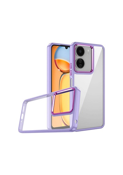 Xiaomi Redmi 13c Kılıf Zore Flora Kapak Lila