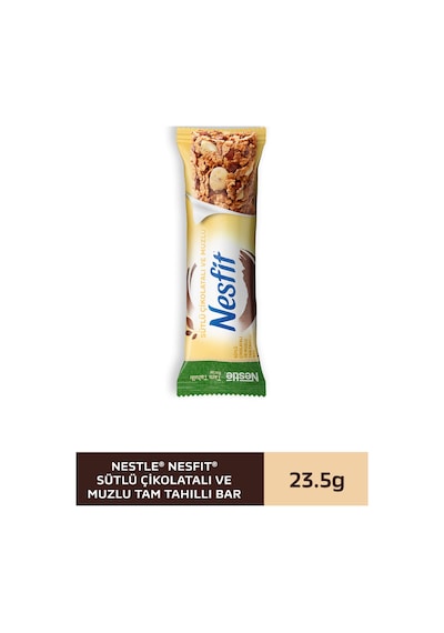 Nestlé Nesfit Sütlü Çikolatalı Ve Muzlu Tam Tahıllı Bar 23,5g