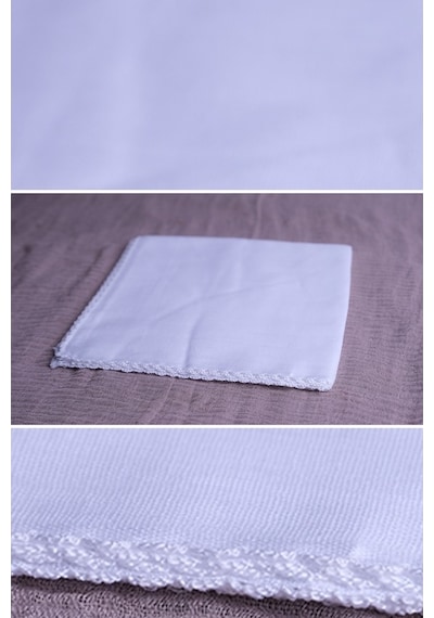 Hürrem Bone Beyaz 90X90 Cm Iç Tülbent Pamuklu 1007B_42 Beyaz