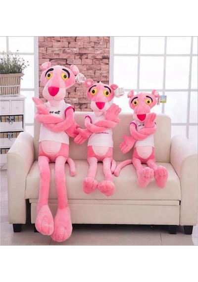 Peluş, Efsane Pembe Panter - Pink Panther 60 Cm. Renkli