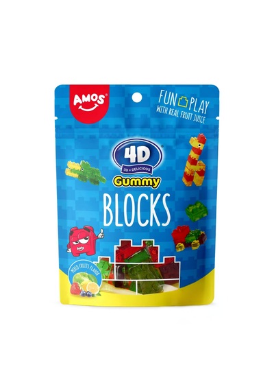 Amos 4d Gummy Blocks 64g