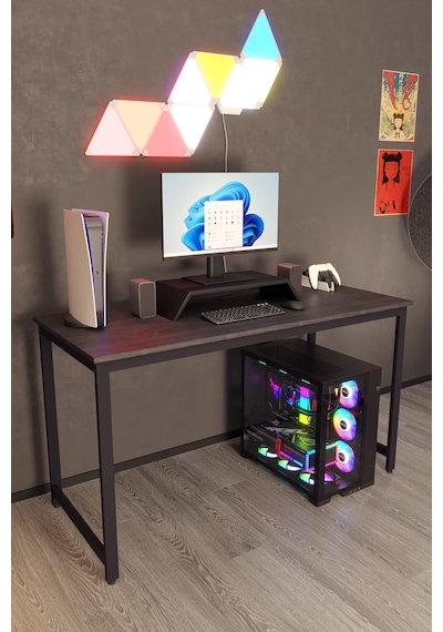 Siyah 140x60 Oyuncu Masası, Bilgisayar Masası, Gamer Masası, Gaming Masa, Metal Ayaklı Siyah Siyah 140x60 Oyuncu Masası, Bilgisayar Masası, Gamer Masası, Gaming Masa, Metal Ayaklı Siyah