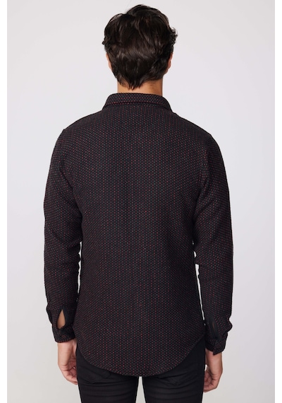 Tudors Erkek Slim Fit Dar Kesim Uzun Kollu Çizgili Çift Cepli Kışlık Oduncu Gömlek-28193 Çok Renkli Tudors Erkek Slim Fit Dar Kesim Uzun Kollu Çizgili Çift Cepli Kışlık Oduncu Gömlek-28193 Çok Renkli