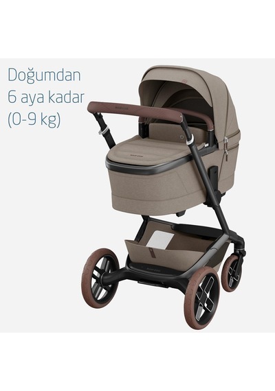 Maxi-Cosi Fame Portbebeli LED Işıklı Entegre Telefon Şarj Üniteli Premium Bebek Arabası Twillic Truffle