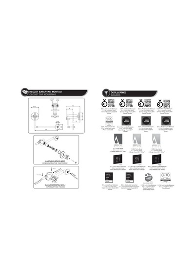 Eca Luna Yüksek Tip Lavabo Bataryası 102808949