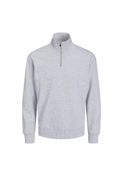 Jack & Jones Jjebradley Sweat Half Zıp L. Grey 12250747 Gri