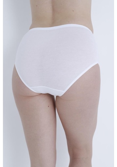 Bellızzı Bayan Geniş Kenar Bikini Külot 202 Beyaz
