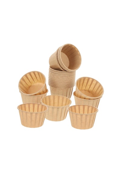 Promosyonca Kraft Kağıt Muffin, Cupcake Kalıbı, Airfryer Uyumlu 12 Adet