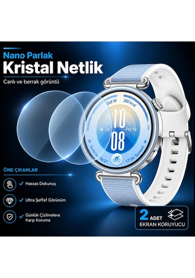 Huawei Watch Gt 7 41 Mm İle Uyumlu Ekran Koruyucu Nano Parlak Çizilmeye Dayanıklı Akıllı Saat Koruması