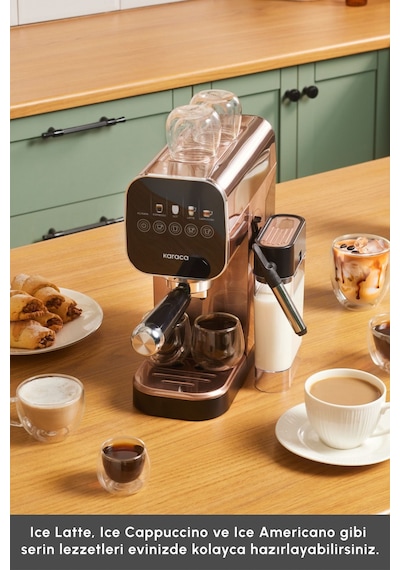 Karaca Mycaffee Barista S20 Entegre Süt Hazneli Otomatik Espresso Ve Latte Makinesi