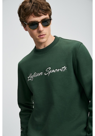 Lufian Loved Erkek Sweatshirt Çimen Yeşili Çimen Yeşili 112030170100611 Yeşil