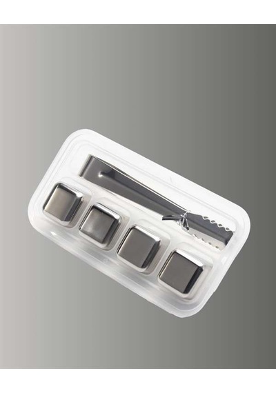 Paslanmaz Çelikten Üretilmiş Metal Buz Küpü Seti Ve Buz Klipsi Belirtilmemiş