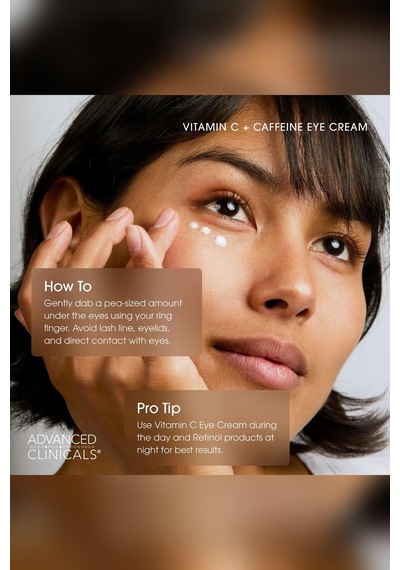 Advanced Clinicals Brightening Vitamin C + Caffeine Aydınlatıcı Göz Kremi 30ml