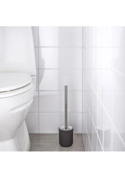 Ikea Ekoln Tuvalet Fırçası 9 X 38 Cm Koyu Gri