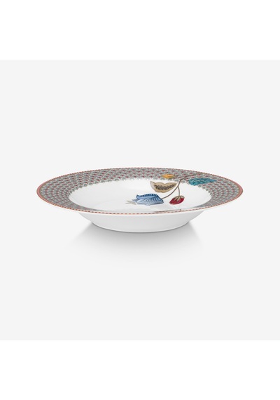 Haki Porselen Çukur Tabak 21,5 Cm