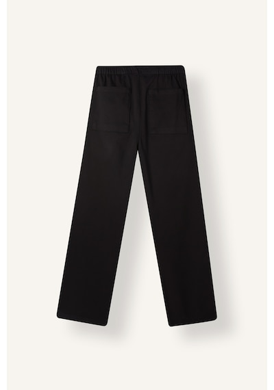 Defacto Ultra Yumuşak Baggy Fit Pile Detaylı Basic Pantolon H3865ax26aubk81 Siyah-bk81
