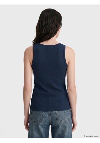 Lcw Comfort Lacivert Bisiklet Yaka Kadın Atlet