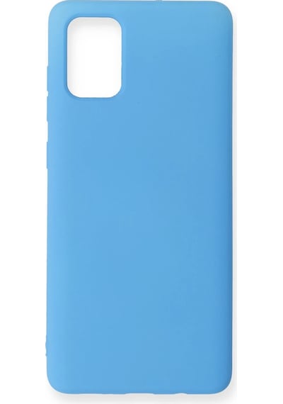 Ilkeshop Newface Samsung Galaxy Uyumlu A71 Kılıf Nano İçi Kadife Silikon - Mavi