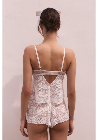 Penti Kırık Beyaz Lace Dantel Şort