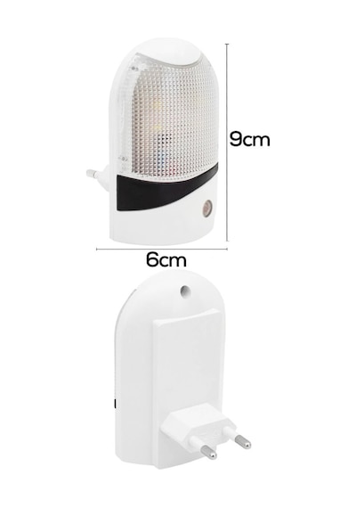Softled-6852 Oval Fotoselli Gece Lambası - 0.5w 4 Led- 10'li Paket Diğer
