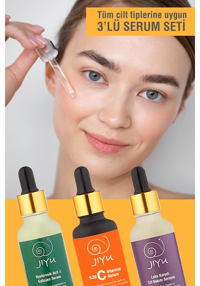 Jiyu 3'Lü Yüz Serum Seti 3x30 ml.