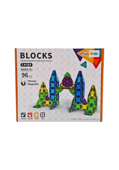 6 Parça Manyetik Yapı Blokları Eğitici Mıknatıslı Zeka Geliştirici Oyuncak 3+ Yaş