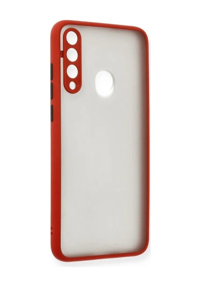 Jenerik Huawei Y6p Kılıf Montreal Silikon Kapak - Kırmızı