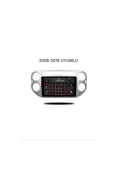 Snp Serisi Volkswagen Tiguan 2008 - 2016 Uyumlu 4-32gb Hafıza Multimedya Sistemi Ve Geri Görüş Kamerası 9"