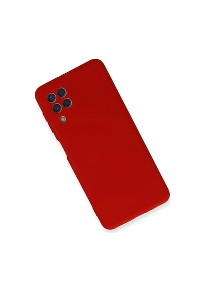 Samsung Uyumlu Galaxy A22 Uyumlu Kılıf Nano İçi Kadife Silikon - Kırmızı